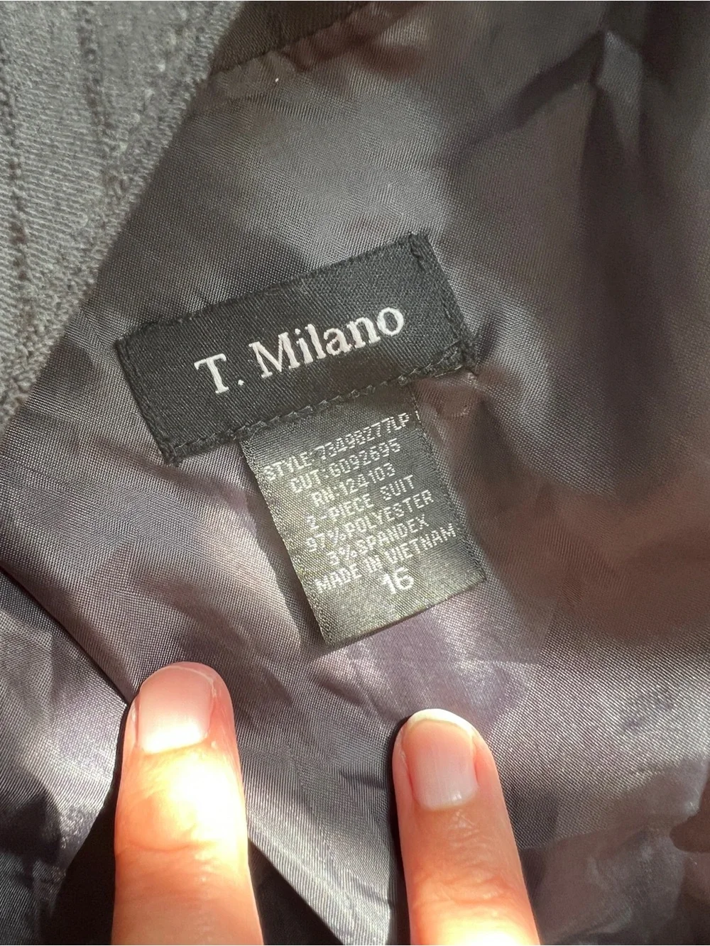 T. Milano blazer size 16